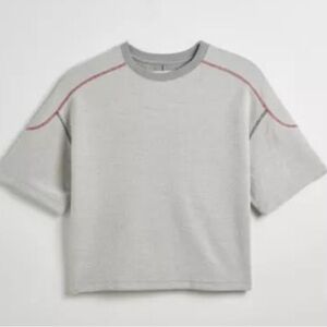 Men’s BDG Lax Reverse Short Sleeve Crew Neck Sweatshirt, size Large, EUC